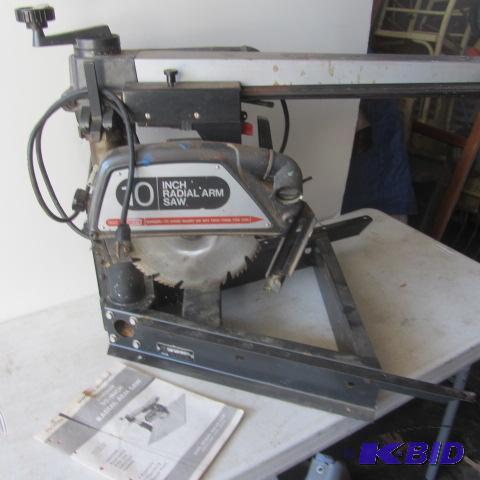 lot 78 image: Craftsman Radial Arm Saw