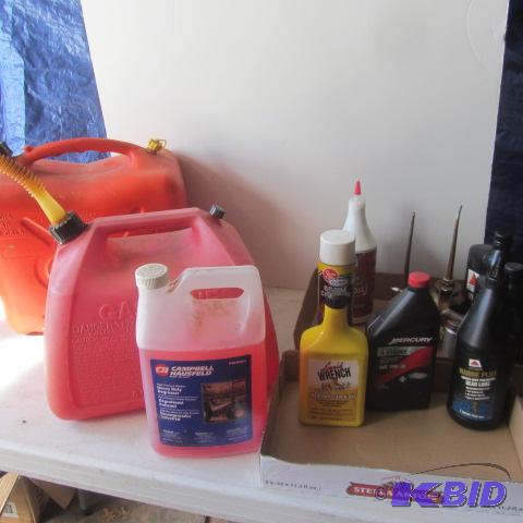 lot 85 image: Fuels Cans, Lubricants