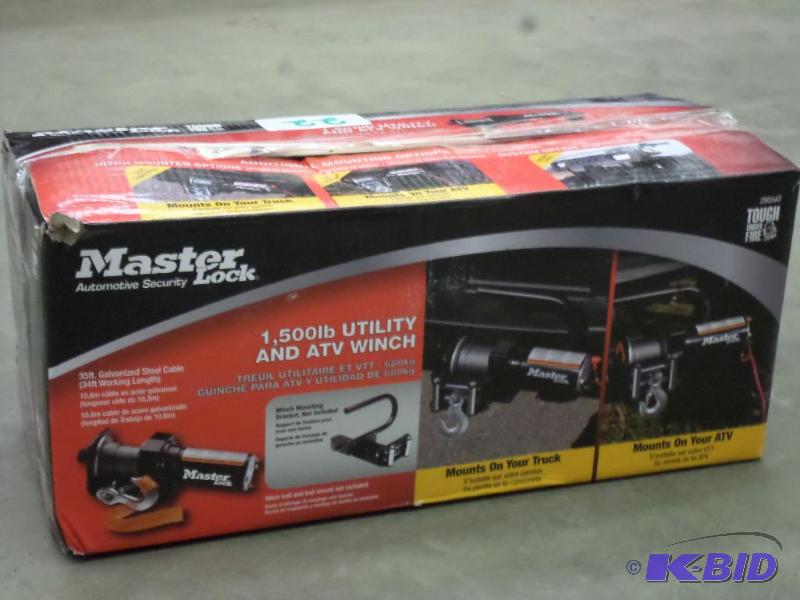 Master Lock 2955AT 1500# UtilityATV Winch Se...