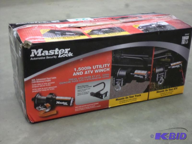 Master Lock 2955AT 1500# UtilityATV Winch Se...