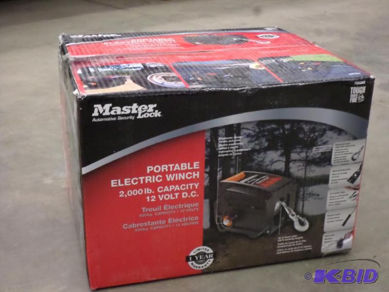 Master Lock 2953AT 2000# Portable Winch Set...