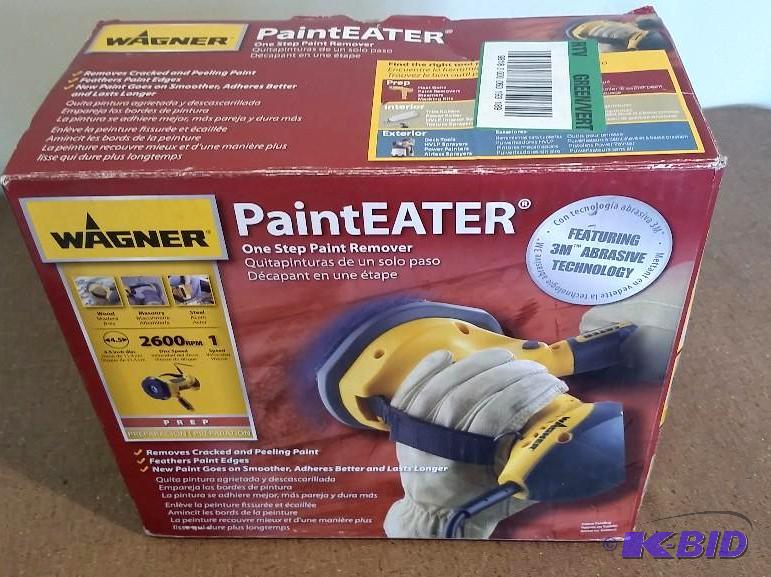 lot 20 image: Wagner 4.5 in. Paint Eater Disc Sander.  Used Customer Return.  Tested Powers on.