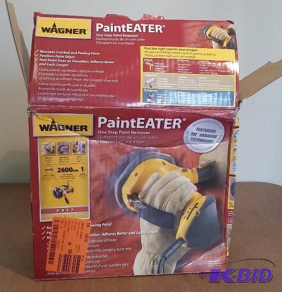 lot 23 image: Wagner 4.5 in. Paint Eater Disc Sander.  Used Customer Return.  Tested Powers on.