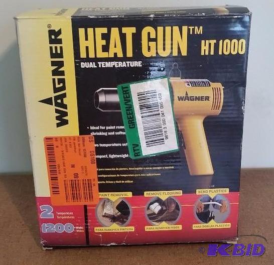lot 30 image: Wagner HT1000 1200 Watt Heat Gun.  Used Customer Return.  Powered on, heats tested.