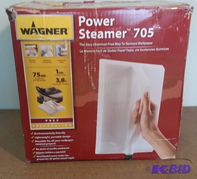 lot 37 image: Wagner 705 128oz Wallpaper Steamer or Grout Cleaner. Customer Return.  Powered on.  Tested Works.