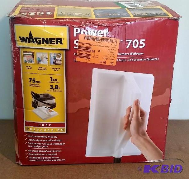 lot 38 image: Wagner 705 128oz Wallpaper Steamer or Grout Cleaner. Customer Return.  Powered on.  Tested Works.