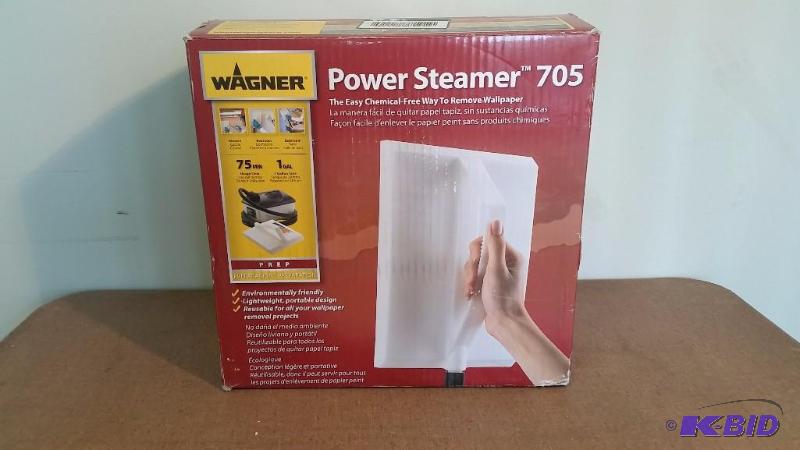 lot 42 image: Wagner 705 128oz Wallpaper Steamer or Grout Cleaner. Customer Return.  Powered on.  Tested Works.