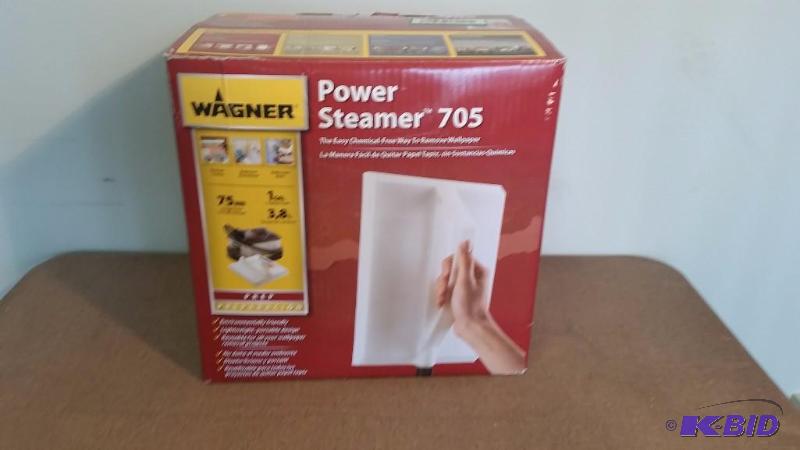 lot 49 image: Wagner 705 128oz Wallpaper Steamer or Grout Cleaner. Customer Return.  Powered on.  Tested Works.