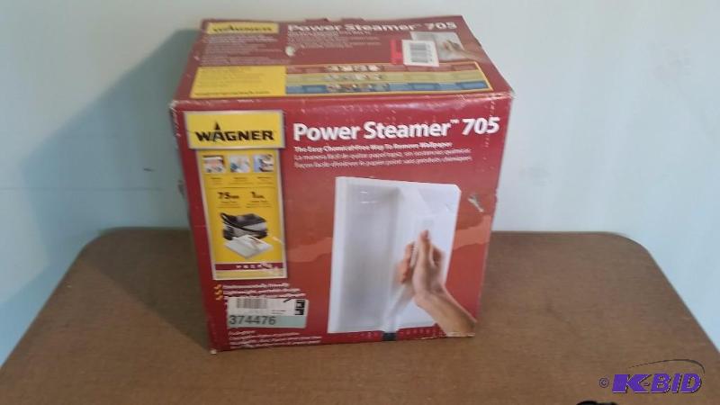 lot 50 image: Wagner 705 128oz Wallpaper Steamer or Grout Cleaner. Customer Return.  Powered on.  Tested Works.