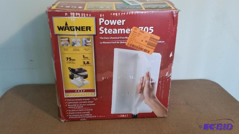 lot 51 image: Wagner 705 128oz Wallpaper Steamer or Grout Cleaner. Customer Return.  Powered on.  Tested Works.