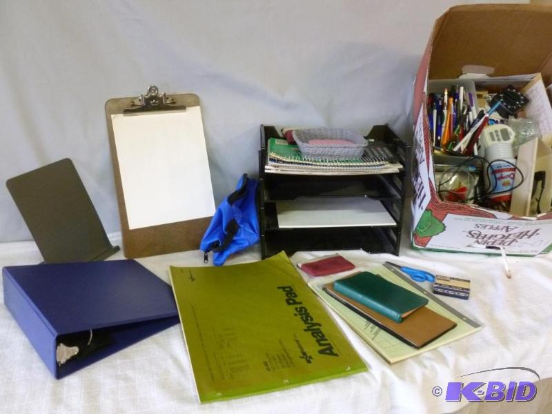 lot 101 image: Large lot of office supplies. ...