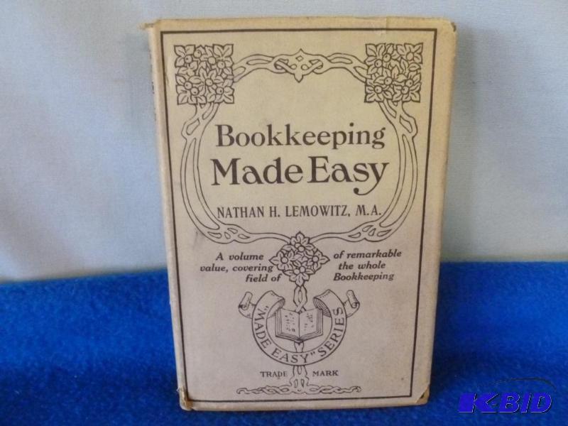 lot 123 image: Antique Book - Bookkeeping Made Easy - 1919....