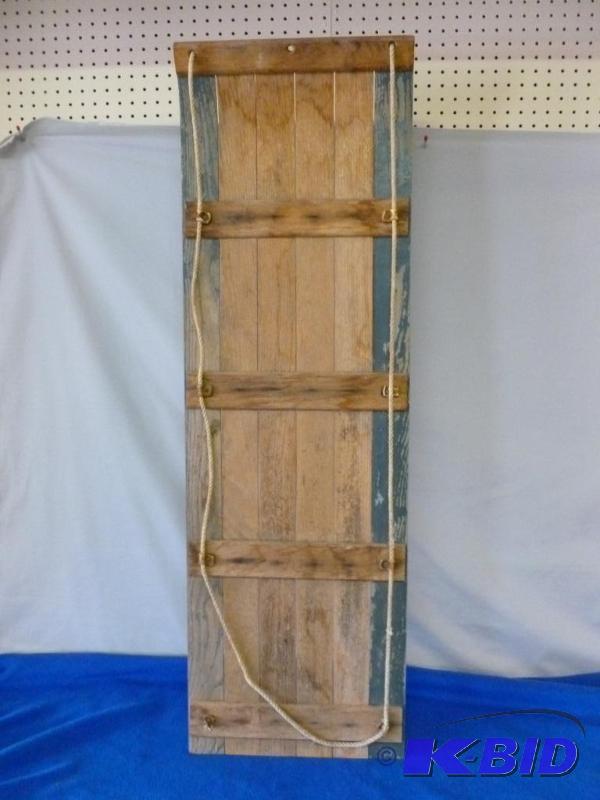 lot 129 image: Vintage wooden stout toboggan sled, measures ...