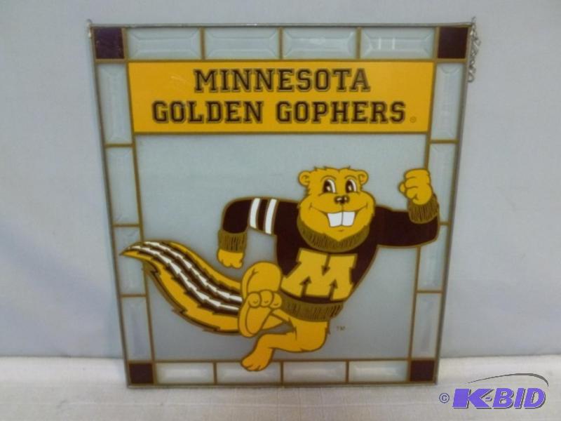 lot 26 image: Collectible Minnesota Golden Gophers leaded p...