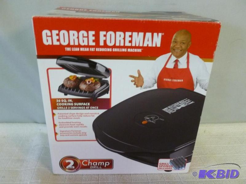 lot 40 image: George Foreman - knockout the fat grill, bran...