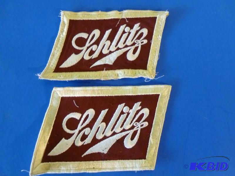 lot 47 image: Lot of two large vintage Schlitz Beer fabric ...