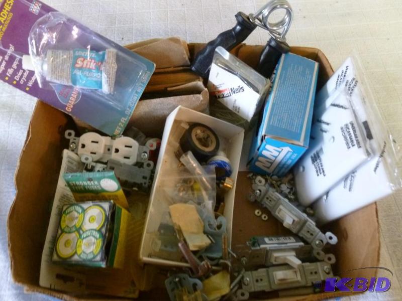 lot 62 image: This lot consists of fuses, new light switch ...