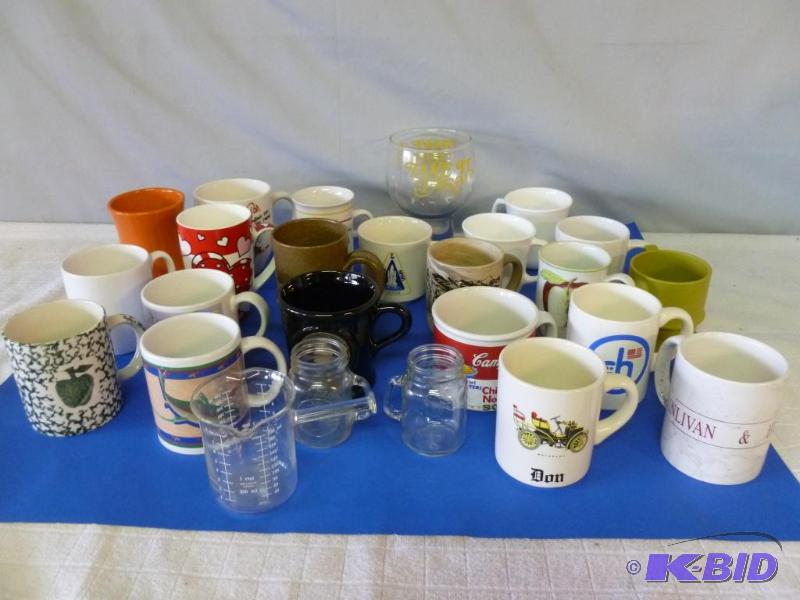 lot 78 image: Large lot of coffee cups that includes Campbe...
