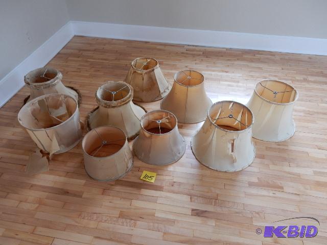 Misc. old lamps shades