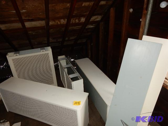 4 Radiator Covers, 2 wood Radiator tops