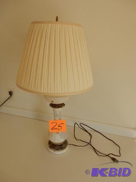 Nice Glass and Brass Lamp