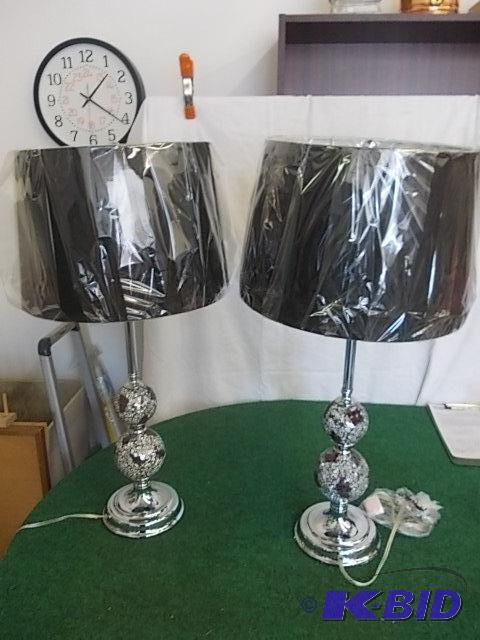 New Pair Mosaic Mirror Lamps With Shades...