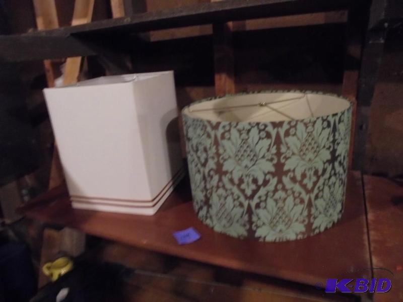 lot 129 image: Pair of decorative lamp shades in excellent c...