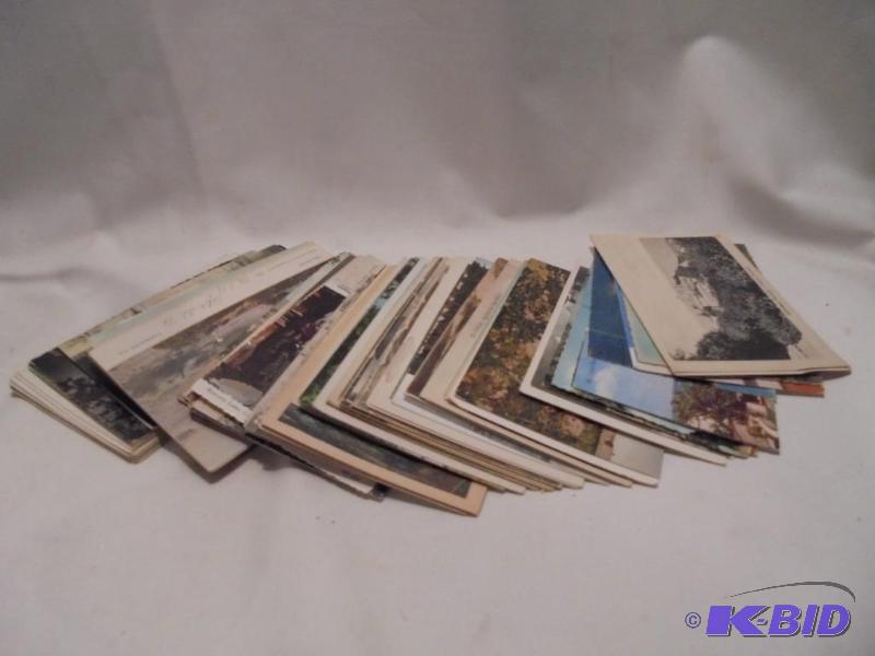 lot 83 image: Large lot of vintage postcards.  ...