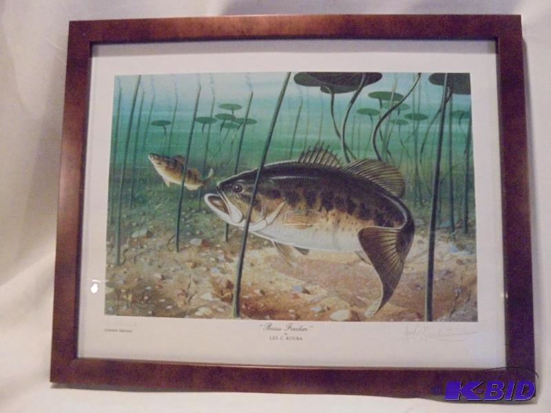 lot 88 image: 14 inch &quotbass feedin" by Les Kouba,...