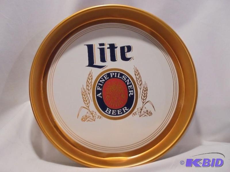 lot 94 image: Vintage 12 inch Miller Light serving tray....