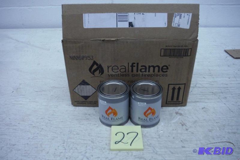 lot 27 image: Real flame premium gel fuel 16 pack