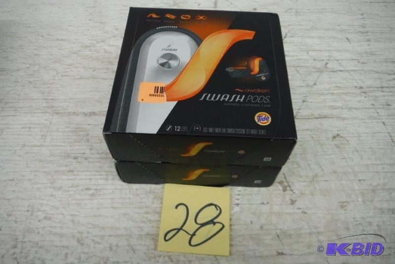 lot 28 image: Tide Swash Pods 3-12 count boxes