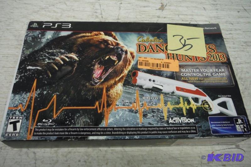 lot 35 image: Cabelas Dangerous Hunts 2013 with Gun - Playstation 5