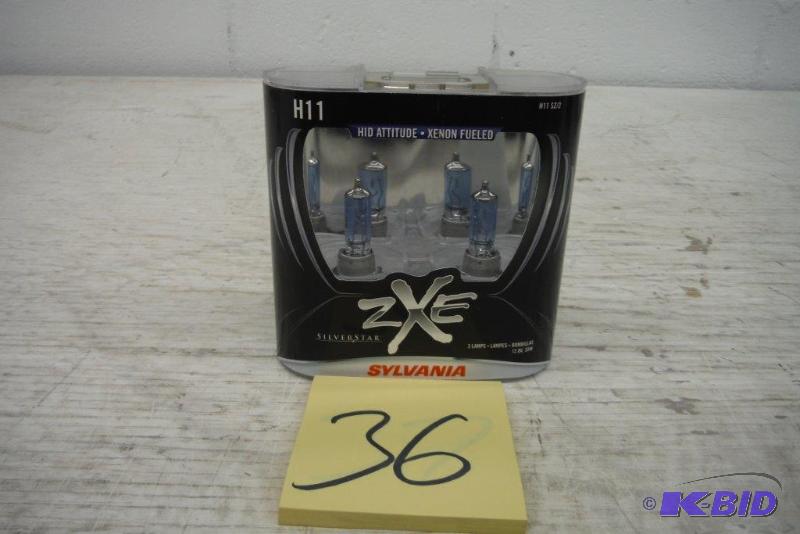 lot 36 image: SYLVANIA H11 SilverStar zXe High Performance Halogen Headlight Bulb, (Pack of 2)