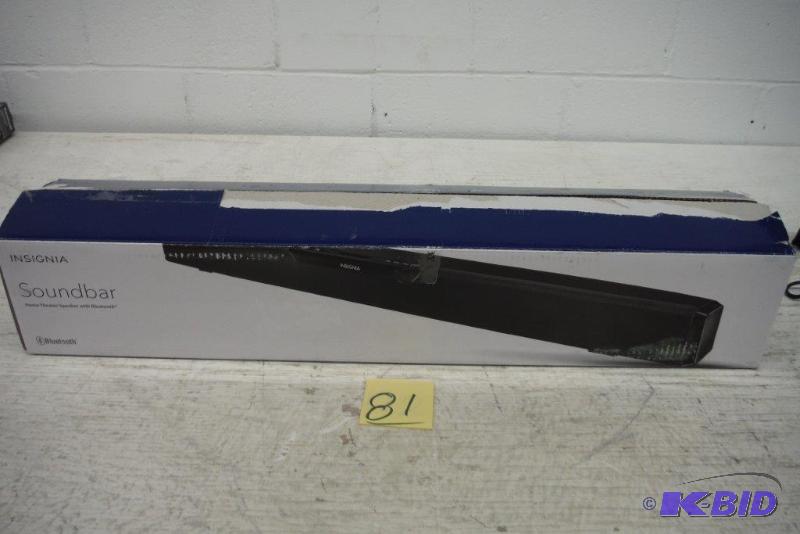 lot 81 image: Insignia Bluetooth Soundbar Home Theater Speaker System NS-SB314