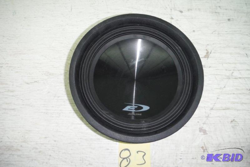 lot 83 image: Alpine SWE-1043 10 750 Watt 4-Ohm Car Subwoofer