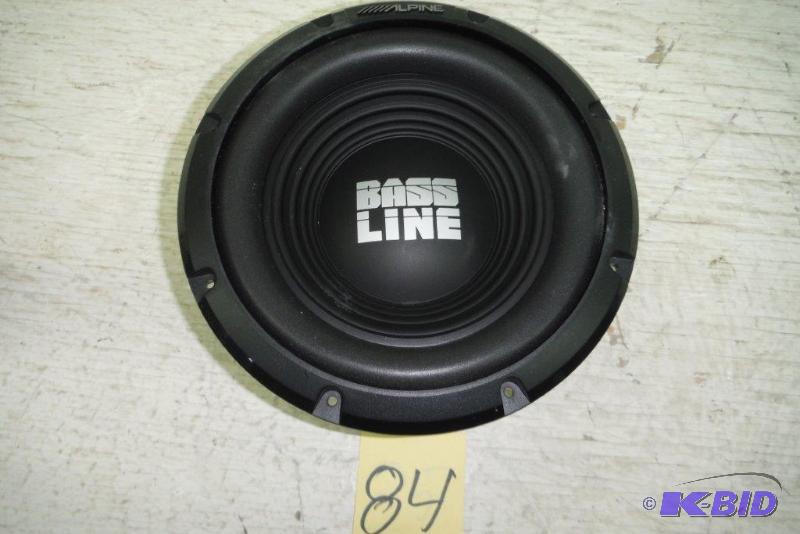 lot 84 image: Alpine SWA-12S4 BassLine Series 12 4-ohm Subwoofer