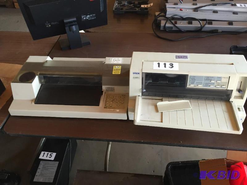 lot 113 image: Lot of 2 plotter  printers....