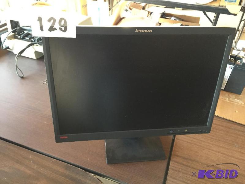 lot 129 image: Lenovo computer monitor....