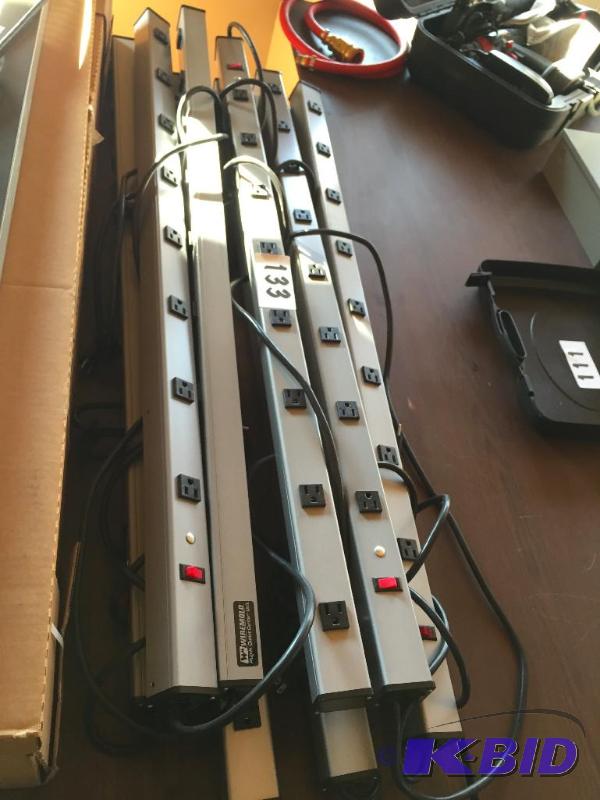 lot 133 image: Lot of heavy duty power strips....