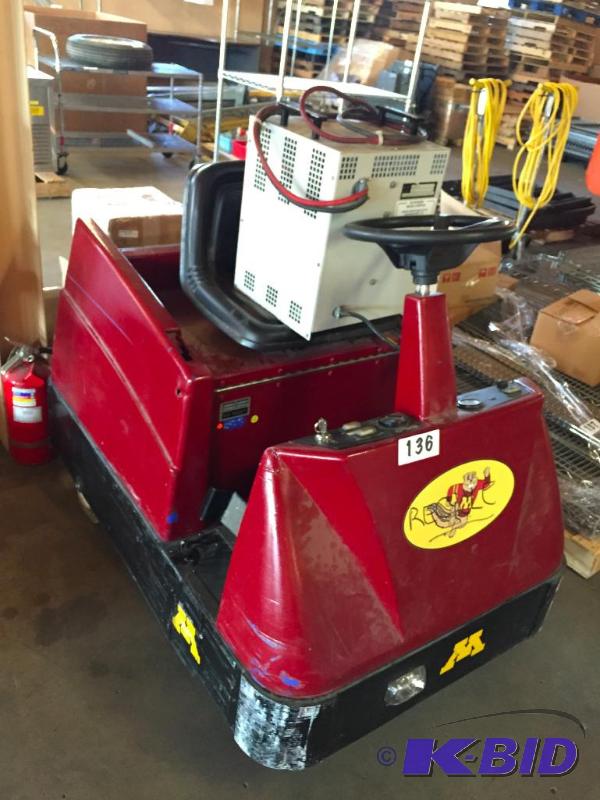 lot 136 image: Electric cart with charger. Foot pedal needs ...