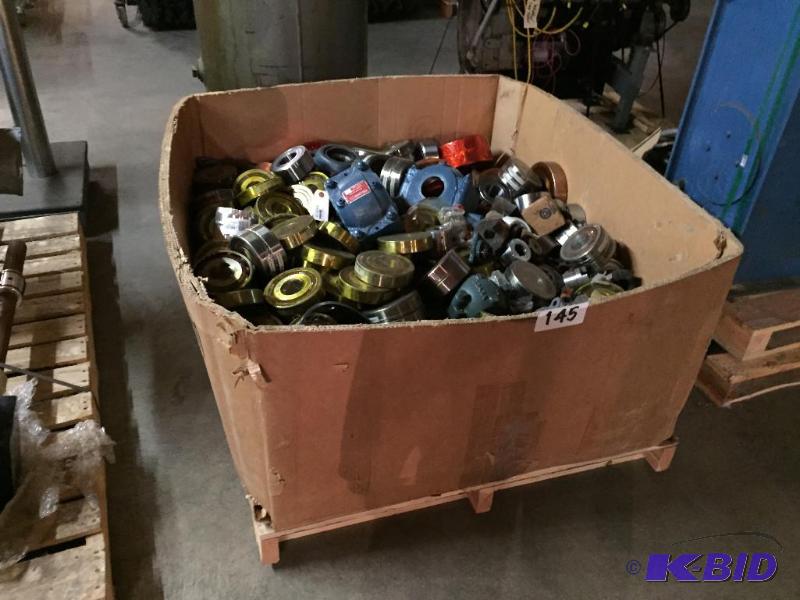 lot 145 image: Large pallet lot of misc. bearings. VERY heav...