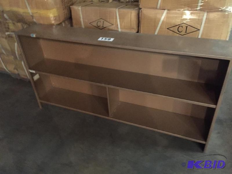 lot 159 image: Metal shelf unit....