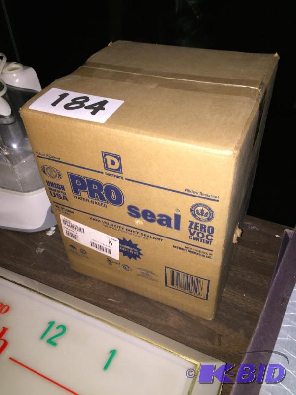 lot 184 image: New box of 25 tubes of Pro Seal water based d...