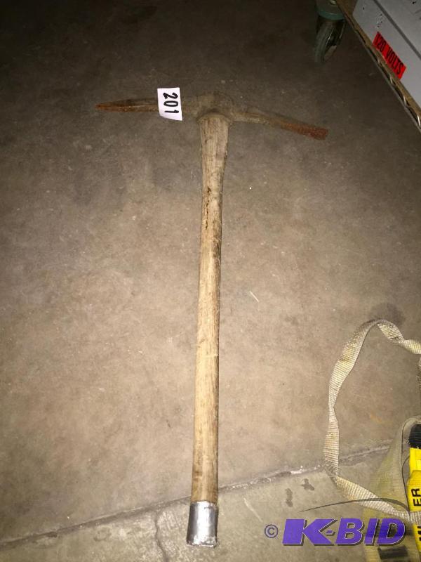 lot 201 image: Pick axe....