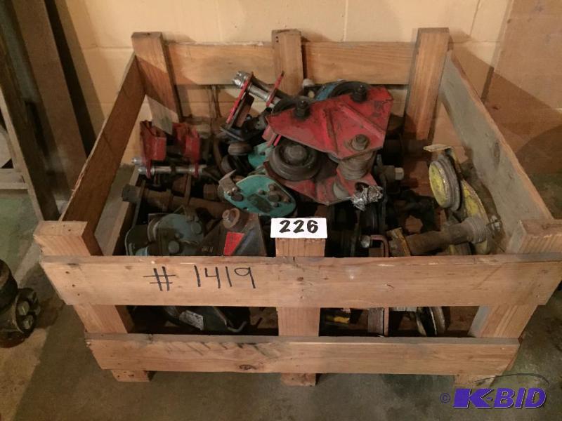 lot 226 image: Lot of misc. I beam trolleys....