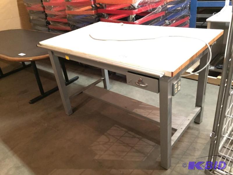 lot 238 image: Work bench with drawer....