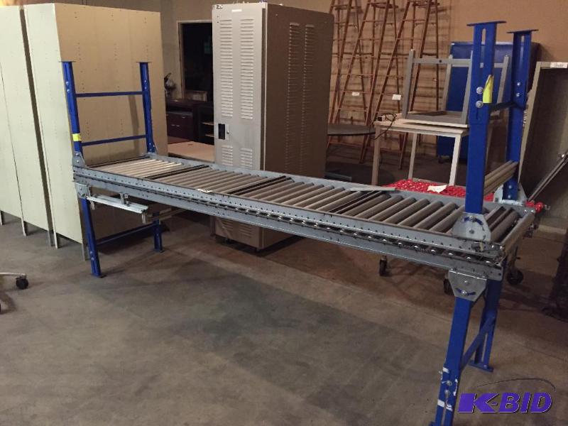 lot 240 image: 2 sections of roller conveyor....