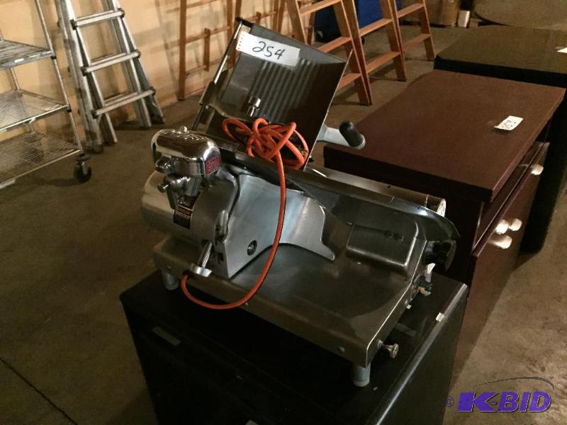 lot 254 image: Globe commercial meat slicer....