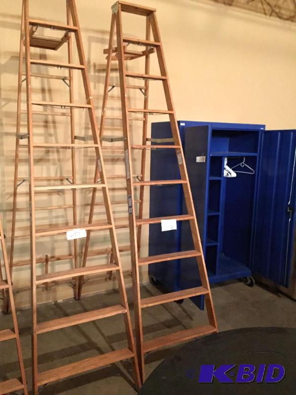 lot 256 image: Werner 10 wooden ladder....
